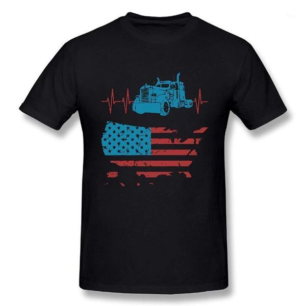 men's t-shirts funny truck driver heartbeat vintage american flag 100% cotton prints casual short sleeve t-shirt 2021 latest1, White;black
men's t-shirts funny truck driver heartbeat vintage american flag 100% cotton prints casual short sleeve t-shirt 2021 latest1, White;black