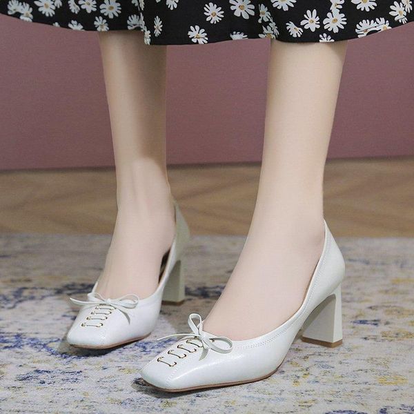 dress shoes french -white high-heeled for women 2021 bow chunky single 7cm square toe spring, summer and autu, Black
dress shoes french -white high-heeled for women 2021 bow chunky single 7cm square toe spring, summer and autu, Black