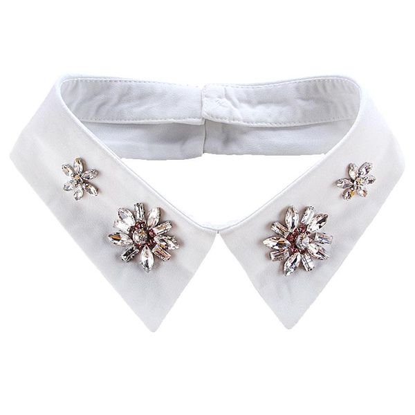 women's blouses & shirts fashion small fresh sweet printing embroidery false shirt pearl buckle beaded fake collar decorative female, White
women's blouses & shirts fashion small fresh sweet printing embroidery false shirt pearl buckle beaded fake collar decorative female, White