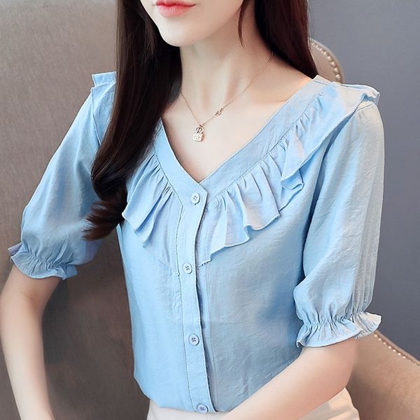 blosue women ruffles v-neck chiffon blouse shirt short sleeve blouse women summer blouse women clothes shirts d97 210602, White
blosue women ruffles v-neck chiffon blouse shirt short sleeve blouse women summer blouse women clothes shirts d97 210602, White