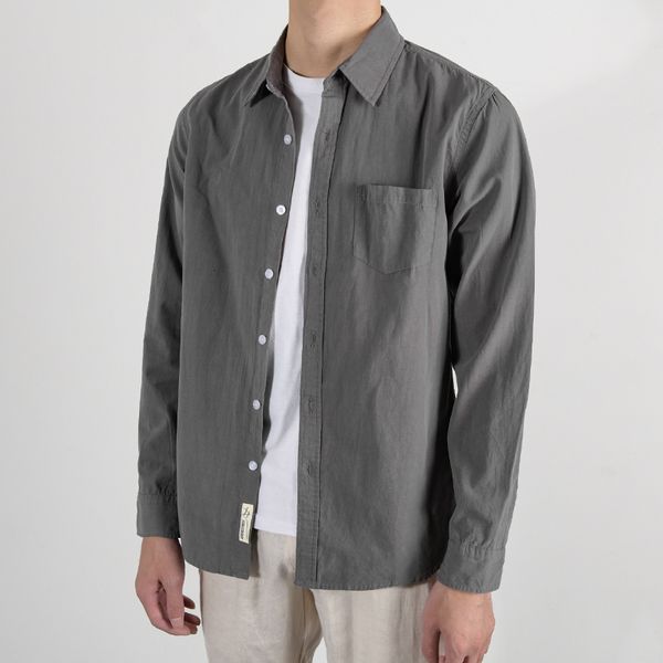 2021 new summer and autumn long sleeve fashion casual gray shirts men comfortable solid shirt mens for four season camiseta ny58, White;black
2021 new summer and autumn long sleeve fashion casual gray shirts men comfortable solid shirt mens for four season camiseta ny58, White;black