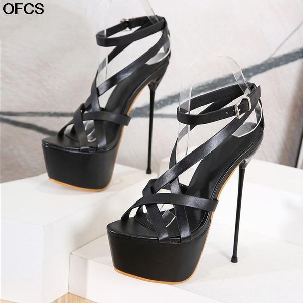 new style 17cm women sandals stiletto heels party platform dress pumps club pumps open toe hollow out high heels women shoes, Black
new style 17cm women sandals stiletto heels party platform dress pumps club pumps open toe hollow out high heels women shoes, Black