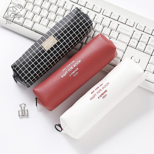 pencil bags kawaii black red leather case high capacity business pencilcase for school office gifts supplies cute stationery
pencil bags kawaii black red leather case high capacity business pencilcase for school office gifts supplies cute stationery