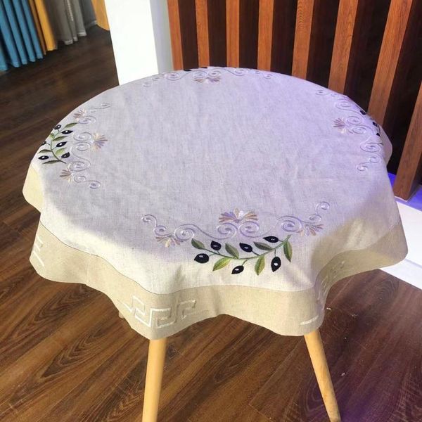 table cloth tablecloth for round wedding decoration modern pastoral linen embroidery home fireplace simple
table cloth tablecloth for round wedding decoration modern pastoral linen embroidery home fireplace simple