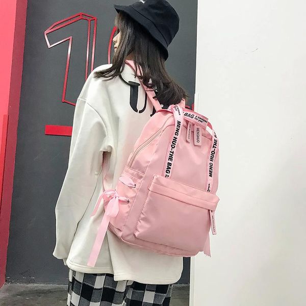 backpack 2021 nylon women student school bags for teenagers female multifunction travel bag girls bowknot rucksack 
backpack 2021 nylon women student school bags for teenagers female multifunction travel bag girls bowknot rucksack
