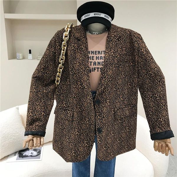 women's suits & blazers spring 2021 niche design fashion temperament professional style coat retro leopard long sleeve suit, White;black
women's suits & blazers spring 2021 niche design fashion temperament professional style coat retro leopard long sleeve suit, White;black
