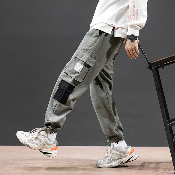 men's pants 2021 spring and autumn hong kong style loose casual fried street harlan all-match trend tooling cropped trousers, Black
men's pants 2021 spring and autumn hong kong style loose casual fried street harlan all-match trend tooling cropped trousers, Black
