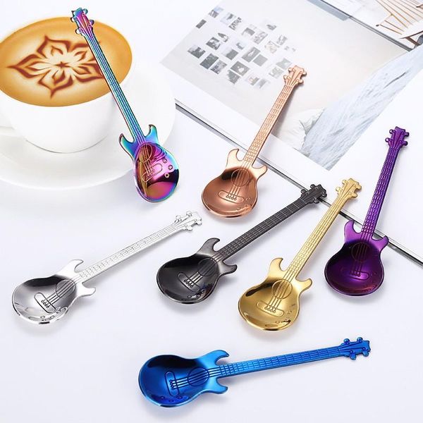 spoons 4pcs stainless steel coffee spoon guitar shape music theme tea stirring ice cream dessert scoop teaspoon creative flatware
spoons 4pcs stainless steel coffee spoon guitar shape music theme tea stirring ice cream dessert scoop teaspoon creative flatware