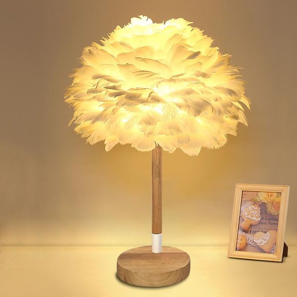 nordic wood desk lamp modern fashion warm boys and girls princess room bedroom natural feather table lamp
nordic wood desk lamp modern fashion warm boys and girls princess room bedroom natural feather table lamp