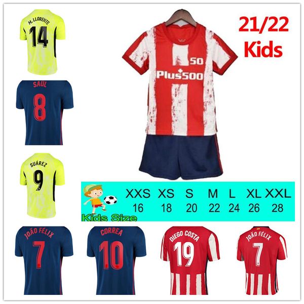 20 22 Madrid soccer jersey 2021 2122 JOÃO FÉLIX M. LLORENTE KOKE SAUL GODIN DIEGO COSTA camiseta football shirt uniforms men + kids kit, Away
20 22 Madrid soccer jersey 2021 2122 JOÃO FÉLIX M. LLORENTE KOKE SAUL GODIN DIEGO COSTA camiseta football shirt uniforms men + kids kit, Away