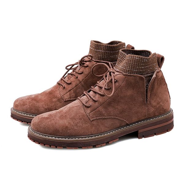 vintage men boots suede leather western ankle boots men waterproof winter work boots casual shoes sneakers cowboy botas, Black
vintage men boots suede leather western ankle boots men waterproof winter work boots casual shoes sneakers cowboy botas, Black