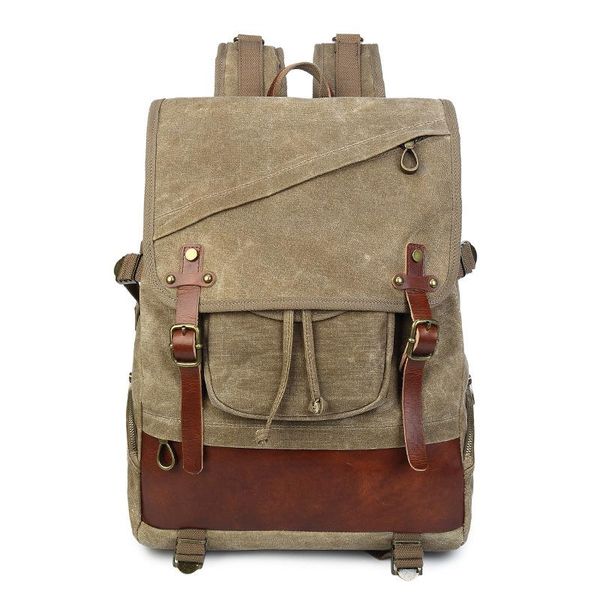 backpack 2021 mens vintage waterproof waxed canvas for men leather school bags fashion daypack womens lapbag rucksack male
backpack 2021 mens vintage waterproof waxed canvas for men leather school bags fashion daypack womens lapbag rucksack male