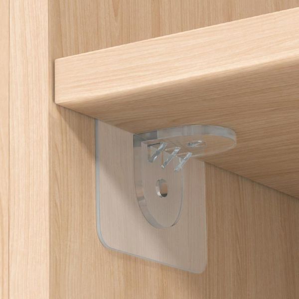 hooks & rails 10 pcs shelf support adhesive pegs closet cabinet clips