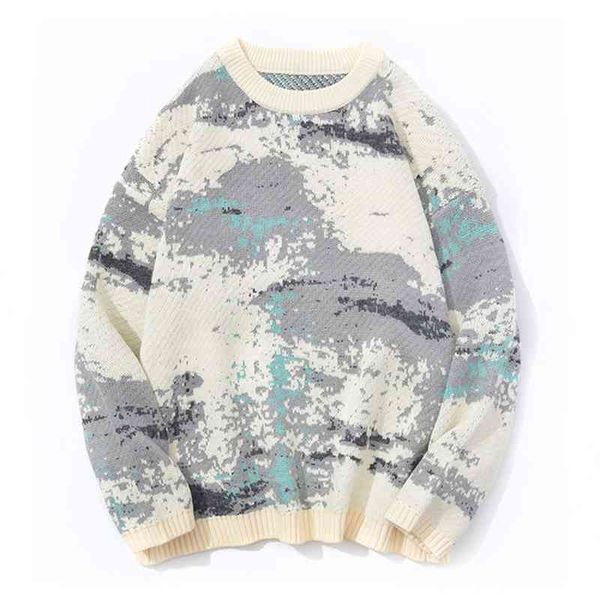 eridanus oversize round neck men's knit sweater pullover korean version trend loose camouflage retro lazy style male mzm118, White;black
eridanus oversize round neck men's knit sweater pullover korean version trend loose camouflage retro lazy style male mzm118, White;black