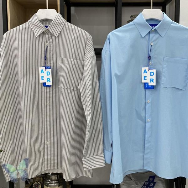 men's casual shirts 2021 ader error long sleeve shirt men women blouse, White;black
men's casual shirts 2021 ader error long sleeve shirt men women blouse, White;black