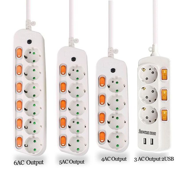 smart power plugs electrical strip 10/16a overload protection 1.5/2.5m german adapter extension desk2/3/4/5/6 ac eu output socket
smart power plugs electrical strip 10/16a overload protection 1.5/2.5m german adapter extension desk2/3/4/5/6 ac eu output socket