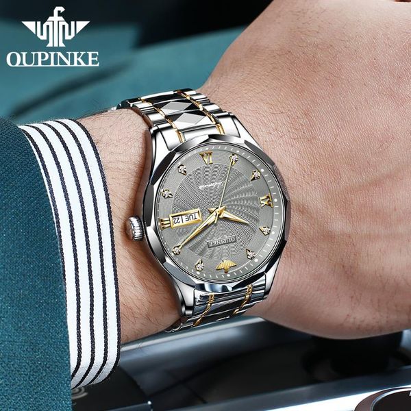 wristwatches oupinke mens mechanical watches sapphire glass luxury automatic wristwatch stianless steel waterproof relogio masculino gifts, Slivery;brown
wristwatches oupinke mens mechanical watches sapphire glass luxury automatic wristwatch stianless steel waterproof relogio masculino gifts, Slivery;brown