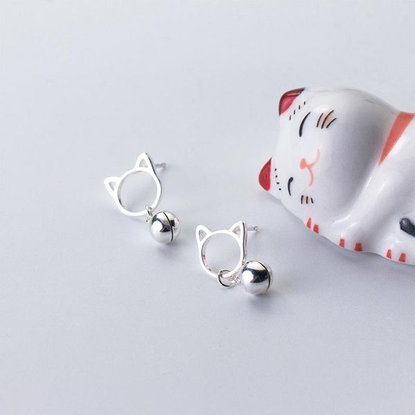 stud s925 silver, kitten ear studs, female korean wind, sweet and hollow cat, sound bell, lovely earrings,, Golden;silver
stud s925 silver, kitten ear studs, female korean wind, sweet and hollow cat, sound bell, lovely earrings,, Golden;silver