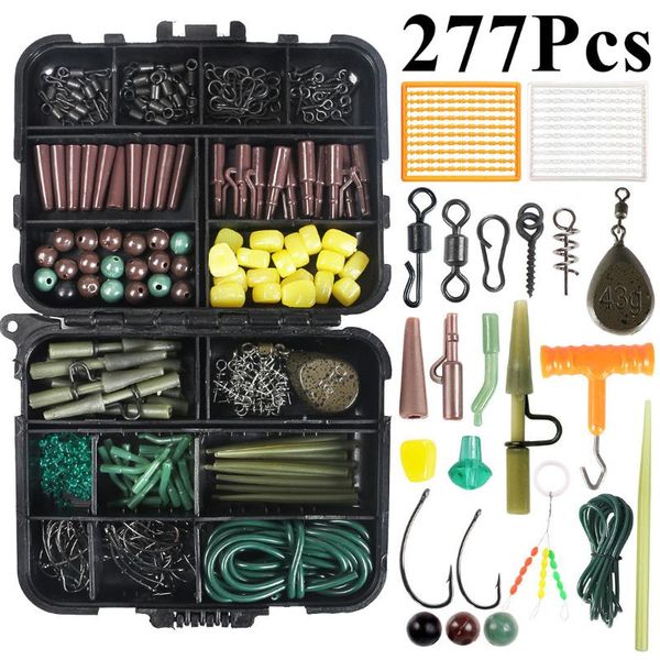fishing accessories 277pcs/box carp tackle including hooks swivels prevent knot sleeves hook sbeads boilie bait screw tail rubber
fishing accessories 277pcs/box carp tackle including hooks swivels prevent knot sleeves hook sbeads boilie bait screw tail rubber