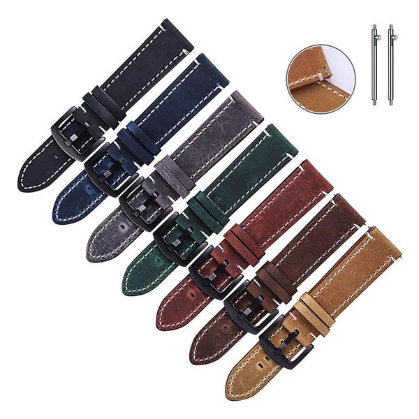 watch bands beafiry genuine leather band 18mm 20mm 22mm 24mm crazy horse calfskin straps dark brown light grey, Black;brown
watch bands beafiry genuine leather band 18mm 20mm 22mm 24mm crazy horse calfskin straps dark brown light grey, Black;brown
