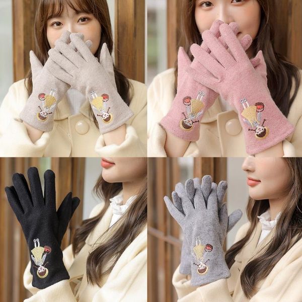 five fingers gloves winter plush warm kids women full finger thicken outdoor 1xca, Blue;gray
five fingers gloves winter plush warm kids women full finger thicken outdoor 1xca, Blue;gray