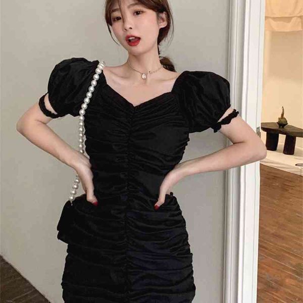 women's knits & tees french temperament thin pleated puff sleeve dress female summer short high waist skirt u0qg, White
women's knits & tees french temperament thin pleated puff sleeve dress female summer short high waist skirt u0qg, White