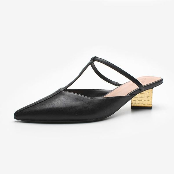 women's thick square heel mules t tied girls casual sandals 2021 causal wome's shoes, Black
women's thick square heel mules t tied girls casual sandals 2021 causal wome's shoes, Black