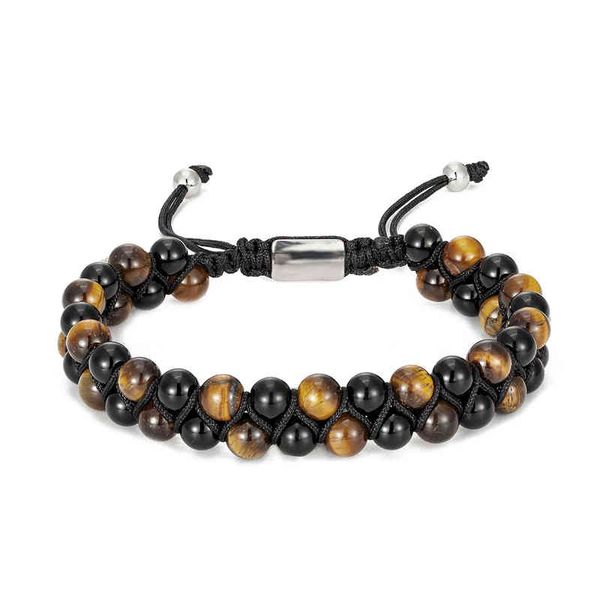 2022 new fashion volcanic stone beaded bracelet men's and women's woven natural stone bracelet, Golden;silver
2022 new fashion volcanic stone beaded bracelet men's and women's woven natural stone bracelet, Golden;silver
