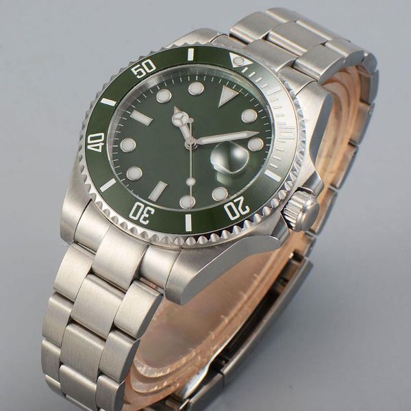wristwatches 40mm green dial sapphire glass ceramic bezel date case back miyota 8215 automatic men's wristwatch, Slivery;brown
wristwatches 40mm green dial sapphire glass ceramic bezel date case back miyota 8215 automatic men's wristwatch, Slivery;brown