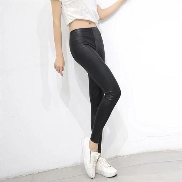 fashion serpentine leggins stretch womens legging high waist quality faux leather pants plus size, Black
fashion serpentine leggins stretch womens legging high waist quality faux leather pants plus size, Black