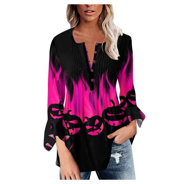 women's blouses & shirts button pumpkin print women halloween long sleeve casual loose ladies blouse cotton autumn winter female tee t-, White
women's blouses & shirts button pumpkin print women halloween long sleeve casual loose ladies blouse cotton autumn winter female tee t-, White