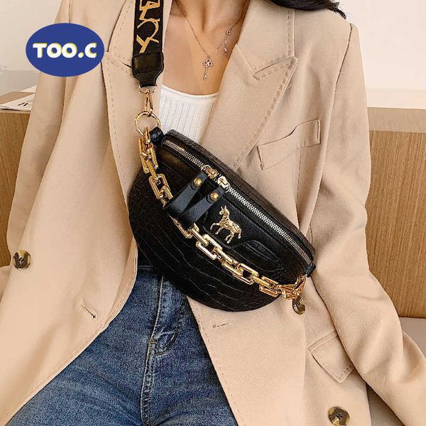 thick chain women fanny pack plaid leather waist bag shoulder crossbody chest bags luxury designer handbags female belt bag 210719
thick chain women fanny pack plaid leather waist bag shoulder crossbody chest bags luxury designer handbags female belt bag 210719