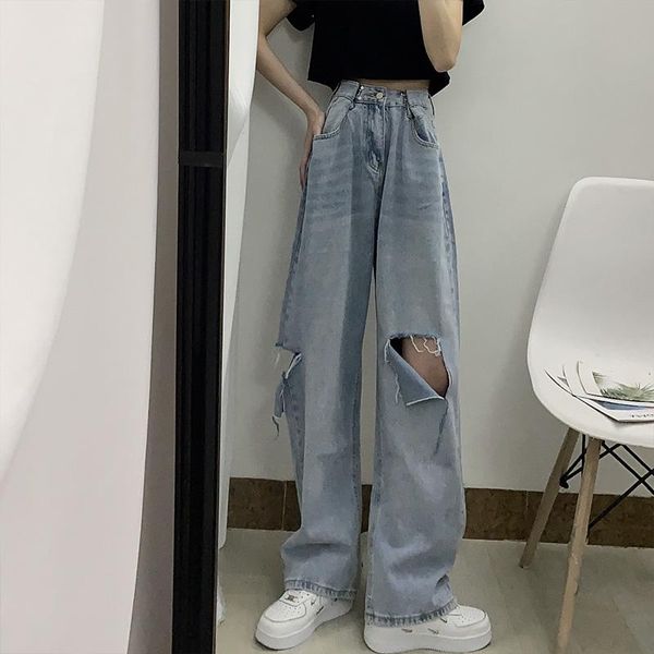 women's jeans womens loose fit 2021 ripped wide leg for women high waist blue wash casual cotton denim trousers summer baggy jean pants
women's jeans womens loose fit 2021 ripped wide leg for women high waist blue wash casual cotton denim trousers summer baggy jean pants