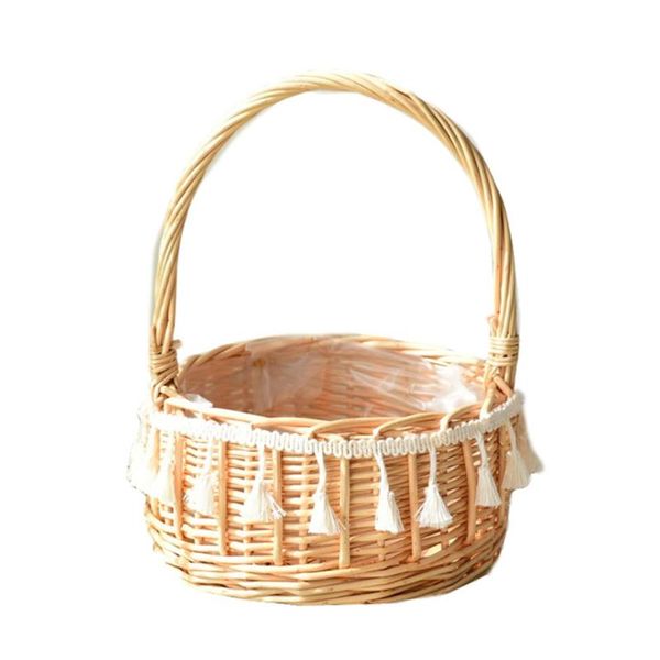 1pc hand-woven wicker flower basket portable exquisite basket multi-purpose storage (built-in waterproof film)
1pc hand-woven wicker flower basket portable exquisite basket multi-purpose storage (built-in waterproof film)