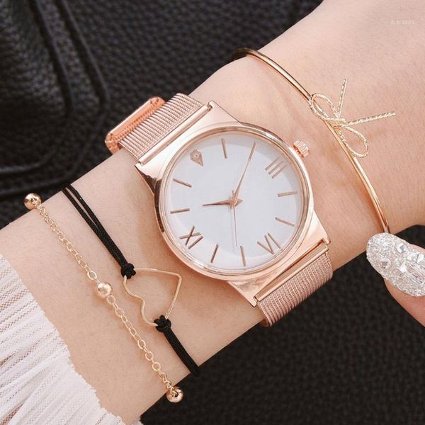 wristwatches 4pcs/set style fashion women's luxury leather band analog quartz wristwatch ladies watch women dress support drop, Slivery;brown
wristwatches 4pcs/set style fashion women's luxury leather band analog quartz wristwatch ladies watch women dress support drop, Slivery;brown