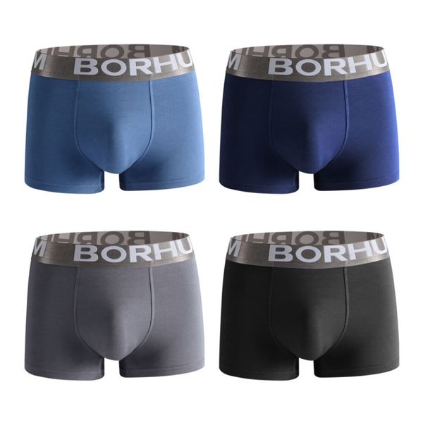 men's underwear modal solid color minggen boxer breathable men, Black;white 
men's underwear modal solid color minggen boxer breathable men, Black;white
