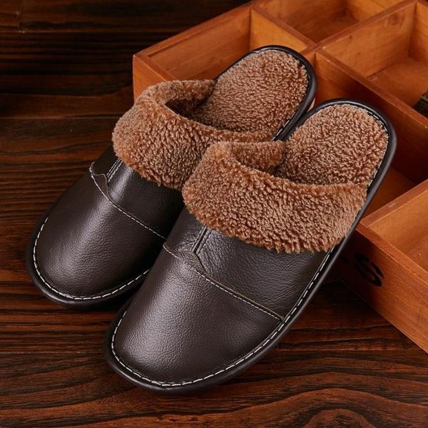 slippers lcizrong men home genuine leather indoor couple shoes warm plush big size man women flip flops, Black
slippers lcizrong men home genuine leather indoor couple shoes warm plush big size man women flip flops, Black