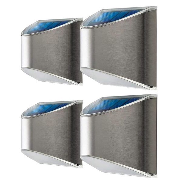 solar wall lights outdoor solar fence post and step lights, weatherproof with no wiring required stainless steel 4-pack
solar wall lights outdoor solar fence post and step lights, weatherproof with no wiring required stainless steel 4-pack