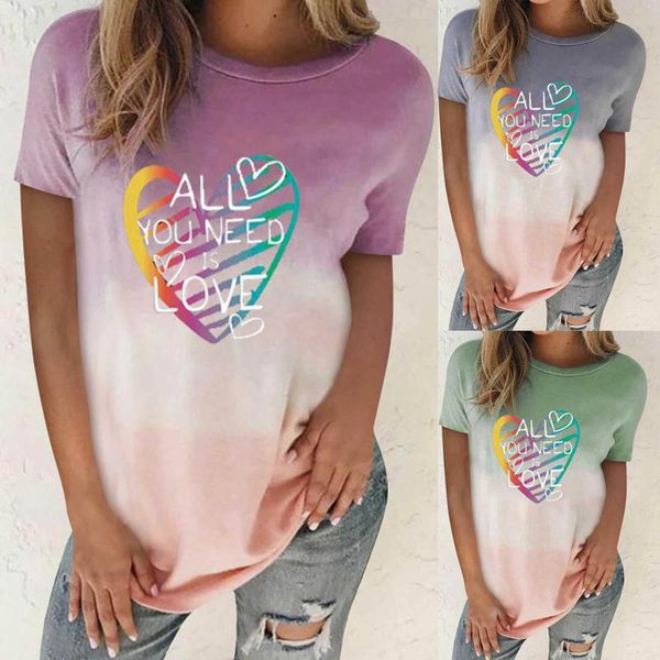 women's t-shirt shirts casual women peach heart printing short sleeve tie-dye print ladies o-neck tee camisetas de mujer, White
women's t-shirt shirts casual women peach heart printing short sleeve tie-dye print ladies o-neck tee camisetas de mujer, White