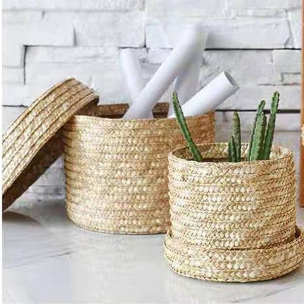 storage baskets zerolife 1pc deskbasket with lid straw woven snack small toy organizer multi-purpose organization box hand gift
storage baskets zerolife 1pc deskbasket with lid straw woven snack small toy organizer multi-purpose organization box hand gift