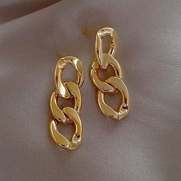 stud trendy earrings geometric gold color chain metal ins rock for women girls simple gift party jewelry wholesale drop, Golden;silver
stud trendy earrings geometric gold color chain metal ins rock for women girls simple gift party jewelry wholesale drop, Golden;silver