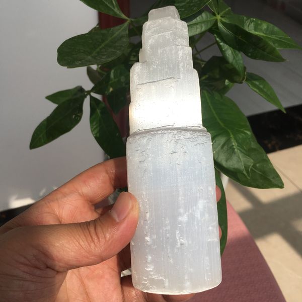 natural selenite white gypsum skyscraper castle tower gypsum crystal dot healing decoration
natural selenite white gypsum skyscraper castle tower gypsum crystal dot healing decoration