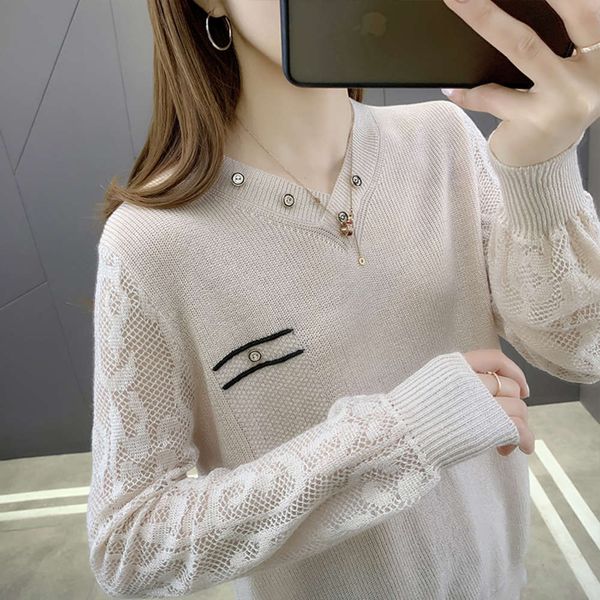 2021 new hollow out net bottomed thin loose korean sweater spring women's fashion, White;black
2021 new hollow out net bottomed thin loose korean sweater spring women's fashion, White;black