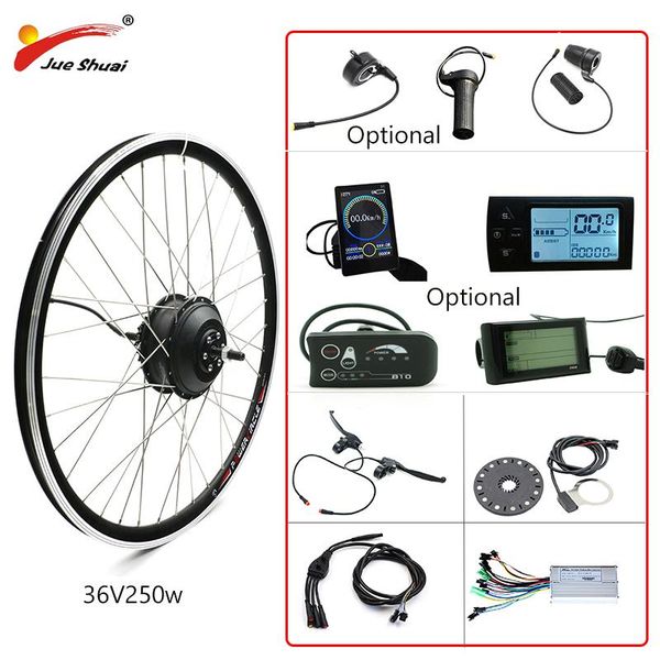 electric bicycle conversion kit 36v 250w brushless gear hub motor front/rear wheel controller for ebike mtb, Silver;blue
electric bicycle conversion kit 36v 250w brushless gear hub motor front/rear wheel controller for ebike mtb, Silver;blue