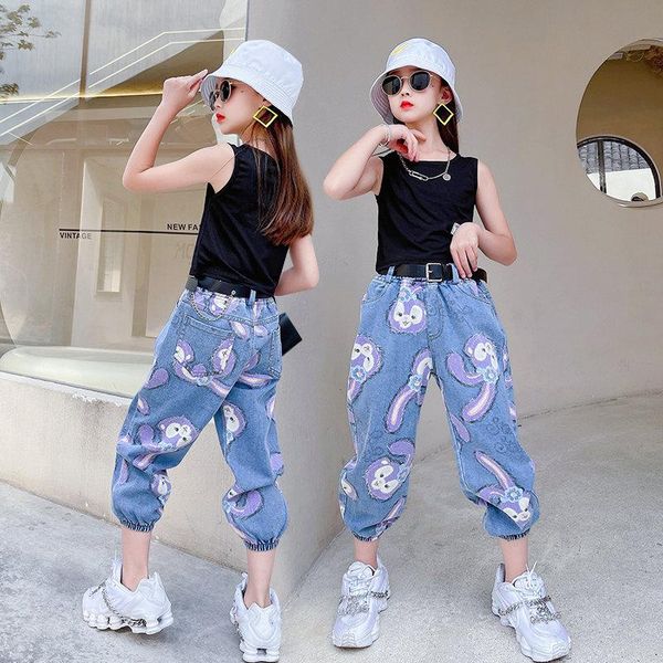 clothing sets arrivals teen girls fashion clothes set sleeveless vest jeans cartoon pattern children casual outfits 4-13y, White
clothing sets arrivals teen girls fashion clothes set sleeveless vest jeans cartoon pattern children casual outfits 4-13y, White