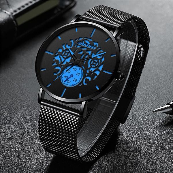 wristwatches fashion mens stainless steel watch relogio masculino men's business belt quartz male clock gift relojes para hombre, Slivery;brown
wristwatches fashion mens stainless steel watch relogio masculino men's business belt quartz male clock gift relojes para hombre, Slivery;brown