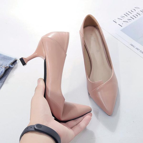 dress shoes soft leather high heels for female students korean style stiletto spring fashion all-match 5cm single women, Black
dress shoes soft leather high heels for female students korean style stiletto spring fashion all-match 5cm single women, Black