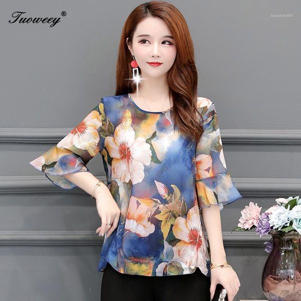 women's blouses & shirts women 2021 floral print long sleeve casual loose o neck blouse for outwear ladies mujer, White
women's blouses & shirts women 2021 floral print long sleeve casual loose o neck blouse for outwear ladies mujer, White