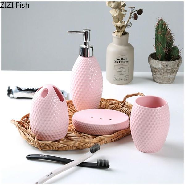 bath accessory set 4pcs/set ceramic bathroom solid color washing tools bottle mouthwash cup soap toothbrush holder household articles
bath accessory set 4pcs/set ceramic bathroom solid color washing tools bottle mouthwash cup soap toothbrush holder household articles