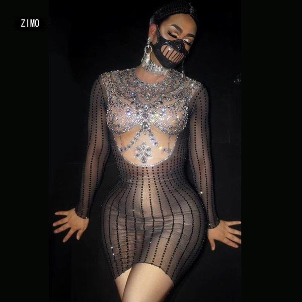 casual dresses shiny silver rhinestone perspective party dress women black long-sleeved bar nightclub dance costume performance stage, Black;gray
casual dresses shiny silver rhinestone perspective party dress women black long-sleeved bar nightclub dance costume performance stage, Black;gray